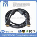 Oro plateado 1.5m Cable negro HDMI un hdmi para el proyector del hdtv de la TV